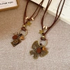 Vòng cổ boho dây da dài ngôi sao bướm - Trang sức thời trang nữ, quà tặng, giá chỉ 69.091₫ 4