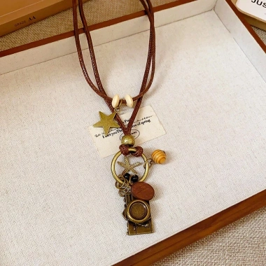 Vòng cổ boho dây da dài ngôi sao bướm - Trang sức thời trang nữ, quà tặng, giá chỉ 69.091₫