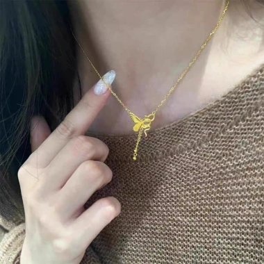Vòng cổ bướm rắn tua rua cho bé gái - Thiết kế quấn nhẹ, an toàn, giá chỉ 41.800đ 3