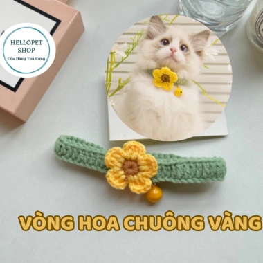 Vòng cổ chó mèo len bông hoa dễ thương HELLOPET - Đan thủ công 23.000đ 8 Vòng cổ chó mèo len bông hoa dễ thương HELLOPET - Đan thủ công 23.000đ 8