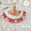 Vòng cổ chó mèo len hình hoa tulip HELLOPET - Đan tay mềm mại, giá ưu đãi 38.000₫ 4