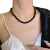 Vòng cổ choker ngọc trai đen thời trang - Thiết kế sang trọng, giảm giá 80.105₫ 7