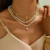 Vòng Cổ Choker Nhiều Lớp Vỏ Sò Ngọc Trai Thời Trang - Giá chỉ 50.250₫, giảm so với 61.305₫ 2
