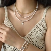 Vòng Cổ Choker Nhiều Lớp Vỏ Sò Ngọc Trai Thời Trang - Giá chỉ 50.250₫, giảm so với 61.305₫ 5
