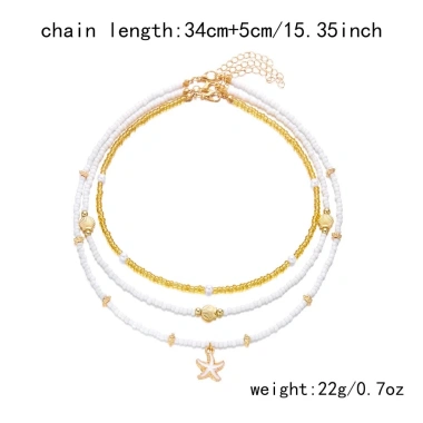 Vòng Cổ Choker Nhiều Lớp Vỏ Sò Ngọc Trai Thời Trang - Giá chỉ 50.250₫, giảm so với 61.305₫ 8 Vòng Cổ Choker Nhiều Lớp Vỏ Sò Ngọc Trai Thời Trang - Giá chỉ 50.250₫, giảm so với 61.305₫ 8