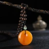 Vòng cổ choker vintage dân tộc nữ - dây xích sáp ong, thả hạt dài, phù hợp áo len, giá ưu đãi 38.5k 5