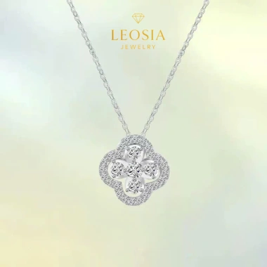 Vòng cổ cỏ bốn lá mạ vàng 14K LEOSIA JEWELRY LA23 – Sang trọng, cao cấp, giá ưu đãi 950k