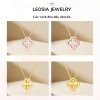 Vòng cổ cỏ bốn lá mạ vàng 14K LEOSIA JEWELRY LA23 – Sang trọng, cao cấp, giá ưu đãi 950k 6