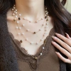 Vòng cổ đá mắt hổ & ngọc trai, dây chuyền xương đòn nhiều lớp - Cá tính, phụ kiện nữ, giá ưu đãi 37.600đ 8