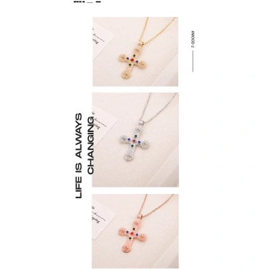 Vòng Cổ Dài Chữ Thập Thánh Giá Cá Tính Y2K VC69 Giá Chỉ 36.000 VND 9