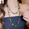 Vòng cổ dài phong cách Bohemian pha lê, đá tự nhiên nhiều màu, xếp lớp cổ điển - Giá ưu đãi 100.540 VND 3