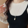 Vòng cổ dây chuyền hình hoa bạc phong cách Hàn Quốc đơn giản tinh tế giảm còn 32.900 VND 6