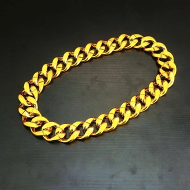 Vòng Cổ Dây Xích Giả Vàng Đỏ Lớn - Đạo Cụ Chụp Ảnh Phong Cách Punk, Giá 69.770₫ (Giá Gốc 83.724₫)