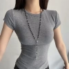 Vòng cổ đen đính cườm ngọc trai Adjustable cho phụ nữ - Giá ưu đãi 36,850₫ 3