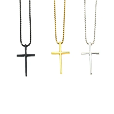 Vòng cổ gấu trúc Gothic chữ thập đậm - Phong cách nam nữ thời thượng, giá ưu đãi 7