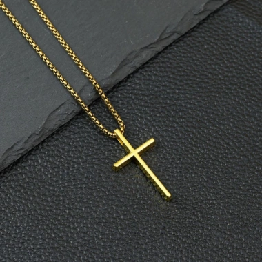 Vòng cổ gấu trúc Gothic chữ thập đậm - Phong cách nam nữ thời thượng, giá ưu đãi 8