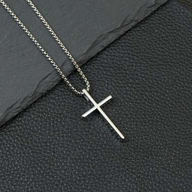 Vòng cổ gấu trúc Gothic chữ thập đậm - Phong cách nam nữ thời thượng, giá ưu đãi 10