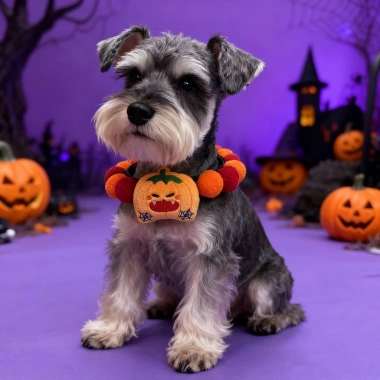 Vòng cổ Halloween thú cưng Nhện Dơi Bí ngô điều chỉnh, dễ thương cho mèo, chó - phụ kiện tiệc chụp ảnh 3