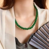 Vòng cổ hạt ngọc lục bảo thời trang sang trọng - Giá bán buôn 89.562 VND 7