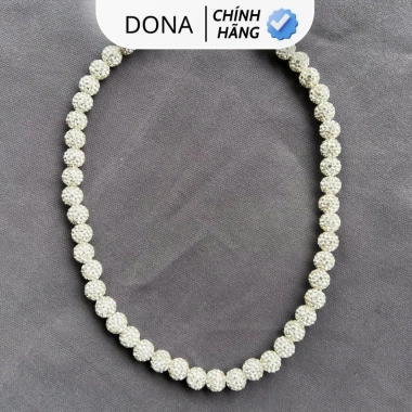 Vòng Cổ Hiphop Đá Trắng Unisex - Dây Chuyền Nam Nữ Cá Tính, Giá chỉ 280k