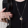 Vòng cổ hoa chữ thập ngôi sao điều chỉnh độ dài - Phụ kiện thời trang nữ 44k