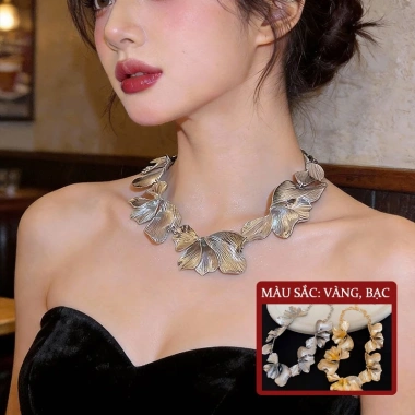 Vòng Cổ Hoa Nữ Lớn Điều Chỉnh Xích Thời Trang Hàn Quốc Sang Trọng Giá Rẻ 114.680 VND