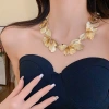 Vòng Cổ Hoa Nữ Lớn Điều Chỉnh Xích Thời Trang Hàn Quốc Sang Trọng Giá Rẻ 114.680 VND 6