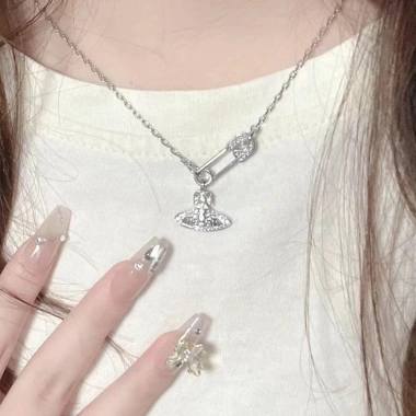 Vòng cổ kim cương Planet Pin nữ - mặt đá sang trọng, phù hợp chuỗi xương đòn, giảm giá 23% chỉ 31.267₫ 2
