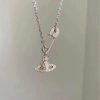 Vòng cổ kim cương Planet Pin nữ - mặt đá sang trọng, phù hợp chuỗi xương đòn, giảm giá 23% chỉ 31.267₫ 8