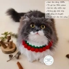 Vòng cổ len cho chó mèo HELLOPET họa tiết hoa nhiều màu, mềm mại, giá chỉ 39.000 VND 2