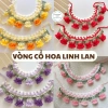 Vòng cổ len hình hoa linh lan dễ thương cho chó mèo, giá ưu đãi 65.000₫