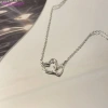 Vòng cổ mặt trái tim đính đá zircon thời trang nữ - Giá 16.830 VND khuyến mãi 2