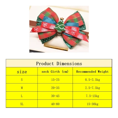 Vòng cổ mèo Noel nơ đáng yêu có chuông, điều chỉnh size 0.5‑30kg cho mèo và chó 9