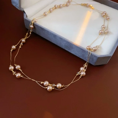 Vòng cổ ngọc trai cao cấp thời trang mùa thu đông - Giá 86.480₫, đẳng cấp ấm áp 6 Vòng cổ ngọc trai cao cấp thời trang mùa thu đông - Giá 86.480₫, đẳng cấp ấm áp 6