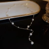 Vòng cổ ngọc trai hình Y dây chuyền dài điều chỉnh, trang sức nữ sang trọng, quà tặng 60.160₫ 2