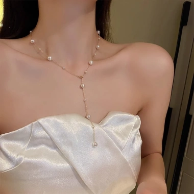 Vòng cổ ngọc trai hình Y dây chuyền dài điều chỉnh, trang sức nữ sang trọng, quà tặng 60.160₫ 6 Vòng cổ ngọc trai hình Y dây chuyền dài điều chỉnh, trang sức nữ sang trọng, quà tặng 60.160₫ 6