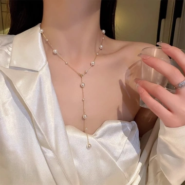Vòng cổ ngọc trai hình Y dây chuyền dài điều chỉnh, trang sức nữ sang trọng, quà tặng 60.160₫ 8 Vòng cổ ngọc trai hình Y dây chuyền dài điều chỉnh, trang sức nữ sang trọng, quà tặng 60.160₫ 8