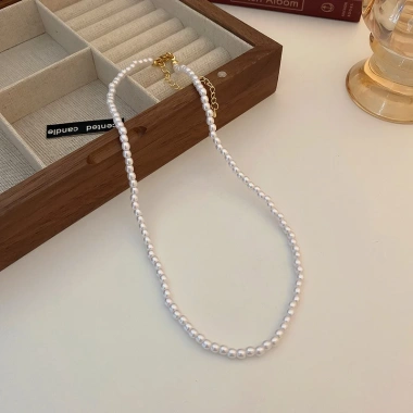Vòng cổ ngọc trai lớn kiểu Pháp cổ điển - Thời trang, giá ưu đãi 25.960₫ 8