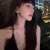 Vòng cổ ngọc trai nơ áo dài nữ, dây chuyền xương đòn dài thanh lịch, phụ kiện truyền thống cao cấp giảm giá 8