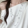 Vòng cổ ngọc trai phong cách bầu trời đầy sao, chuỗi xương đòn nhiều lớp, quà tặng sinh nhật, giá 62.000₫ 3