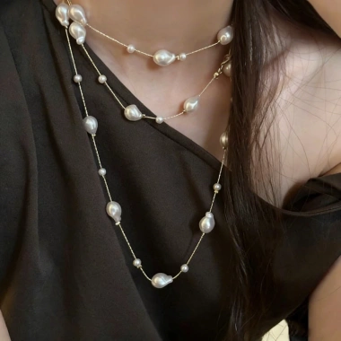 Vòng cổ ngọc trai phong cách bầu trời đầy sao, chuỗi xương đòn nhiều lớp, quà tặng sinh nhật, giá 62.000₫ 6 Vòng cổ ngọc trai phong cách bầu trời đầy sao, chuỗi xương đòn nhiều lớp, quà tặng sinh nhật, giá 62.000₫ 6