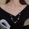 Vòng cổ nhiều lớp ngọc trai đính hạt sang trọng cho phụ nữ - Giá ưu đãi 62.000 VND 3