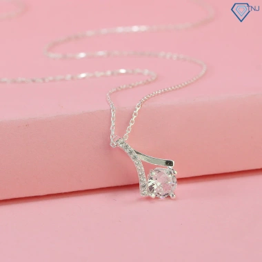Vòng cổ nữ đá đẹp - Dây chuyền bạc 925 đính đá DCN673, giảm giá 689.000đ 2 Vòng cổ nữ đá đẹp - Dây chuyền bạc 925 đính đá DCN673, giảm giá 689.000đ 2