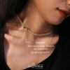Vòng cổ nữ Jesmee Emerald titanium mạ vàng - Đá lấp lánh sang trọng, giá 389.000₫ 8
