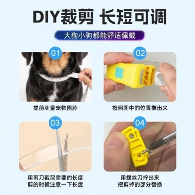 Vòng cổ phát sáng cho mèo sạc được, chống nước, chống thất lạc, đổi màu, cắt được, đi đêm 2‑50kg 4