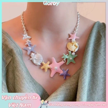 Vòng cổ phong cách sao biển - Phụ kiện thời trang đi biển, giảm giá 53.600đ