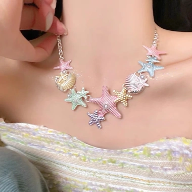 Vòng cổ phong cách sao biển - Phụ kiện thời trang đi biển, giảm giá 53.600đ