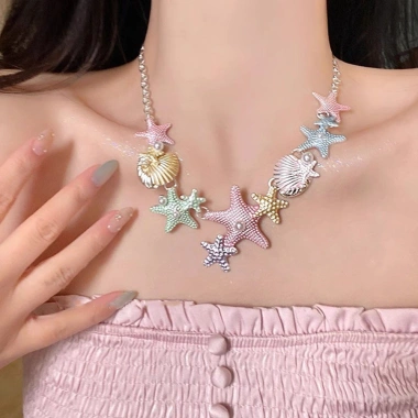 Vòng cổ phong cách sao biển - Phụ kiện thời trang đi biển, giảm giá 53.600đ
