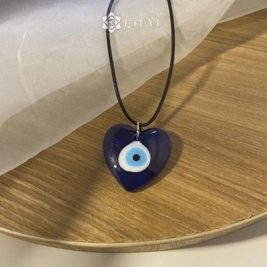 Vòng cổ QR vintage mặt Con Mắt Quỷ, Ngôi sao, Trái tim - Unisex - Giá 41.100₫