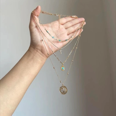 Vòng cổ retro đa tầng mặt chữ thập kim cương - Phụ kiện thời thượng, chỉ 47.000₫ 9 Vòng cổ retro đa tầng mặt chữ thập kim cương - Phụ kiện thời thượng, chỉ 47.000₫ 9